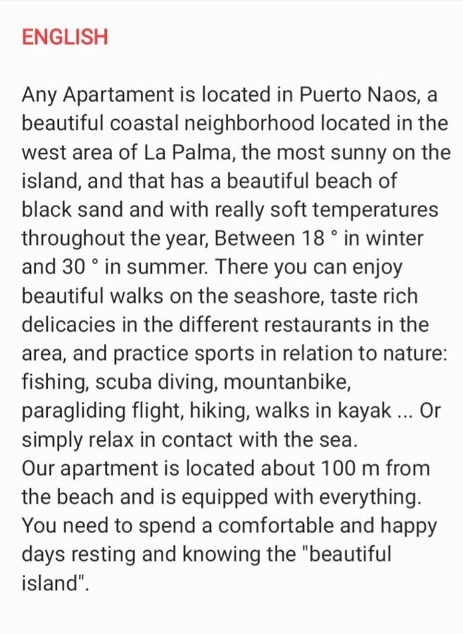 Apartamento Any Puerto De Naos Eksteriør billede