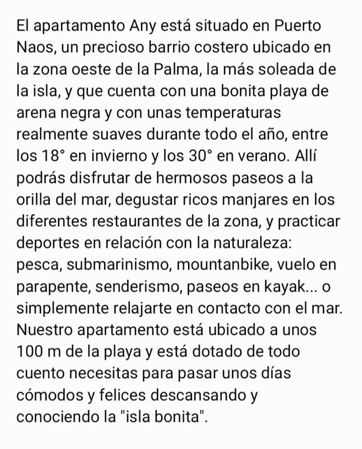 Apartamento Any Puerto De Naos Eksteriør billede